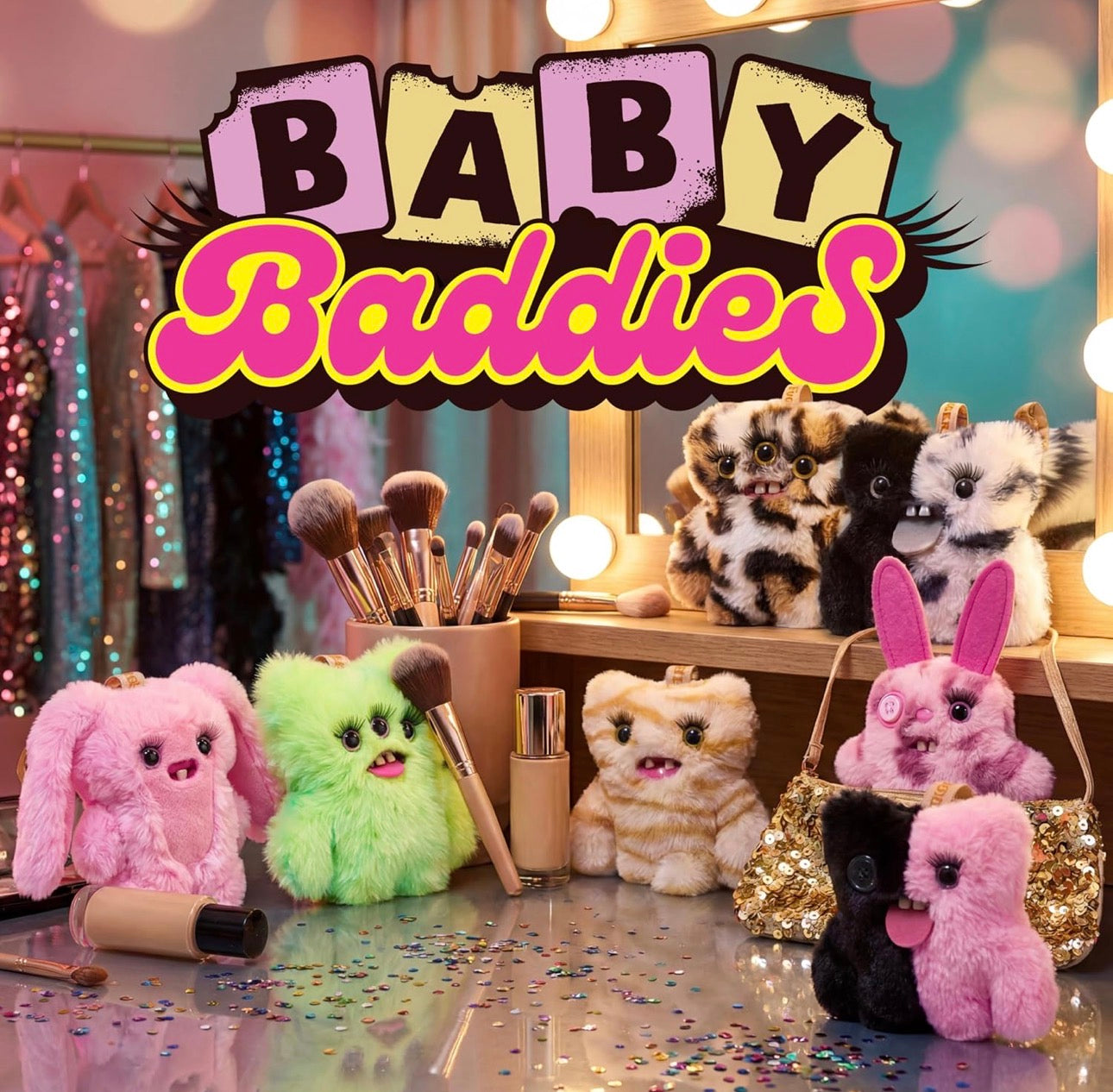 Fuggler by ZURU Baby Baddies Plush Bag Charms Mystery Box (x1 Supplied)