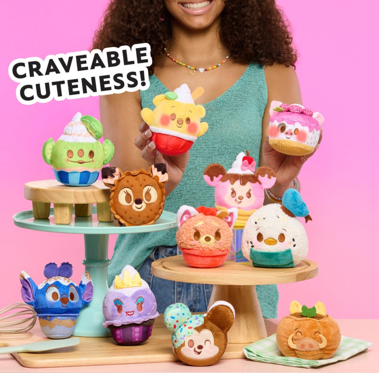 Disney Munchlings Mystery 11cm Light-Up and Scented Collectable Plush (x1 Supplied)