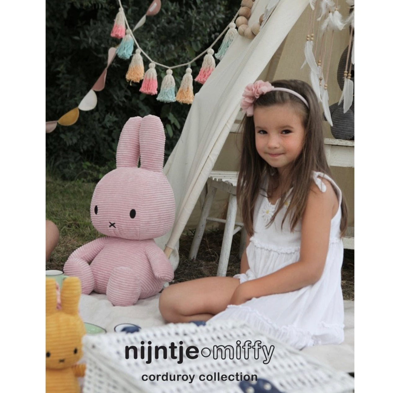 Miffy Corduroy Pink 50cm Plush Soft Toy