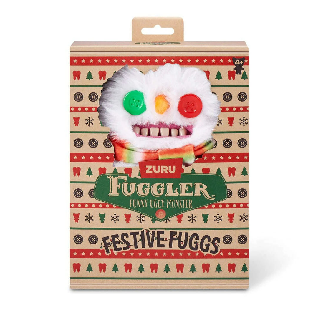 Fuggler Festive Fuggs Snowman Funny Ugly Monster Plush Soft Toy (Approx 9 Inch)