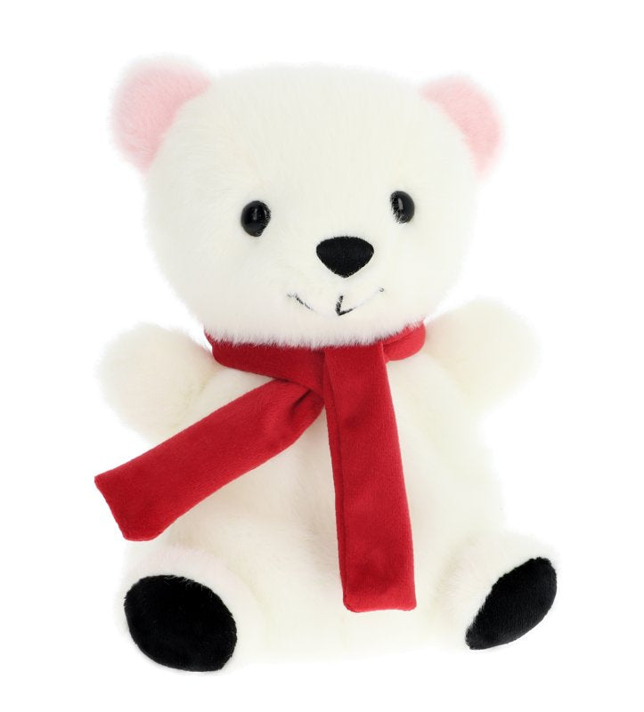 Keel Toys Keeleco 18cm Christmas Friends Polar Bear Plush Soft Toy