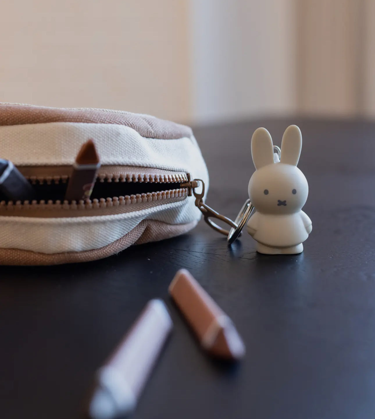 Miffy Sand Beige Keyring 6cm