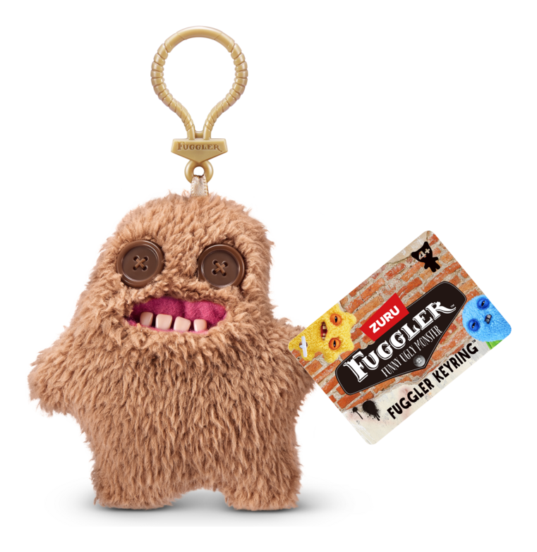 Fuggler Keyring Bag Charm Sir Slodge A lot Funny Ugly Monster Plush Soft Toy (Approx 5 Inch)