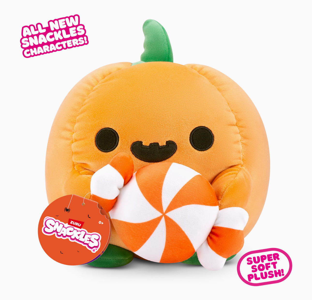 Snackles Halloween Series 1 Plush Soft Toy 8 Inch - Moon the Pumpkin
