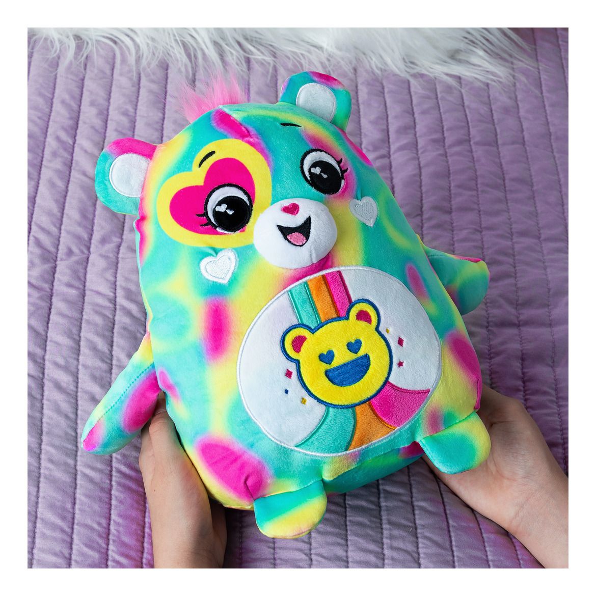 Care Bears Squishies Good Vibes Bear 25cm Plush Soft Toy