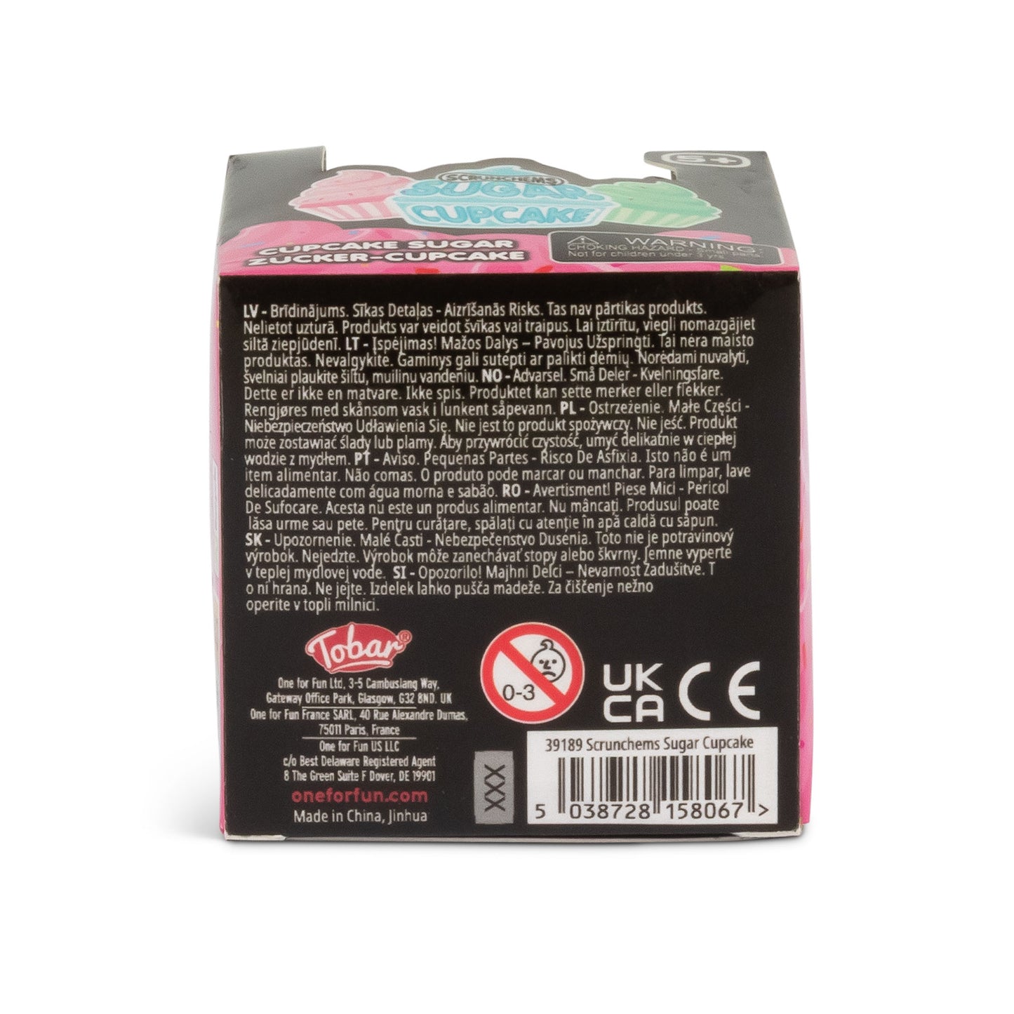 Scrunchems Sugar Cupcake Fidget Toy (x1 Supplied)