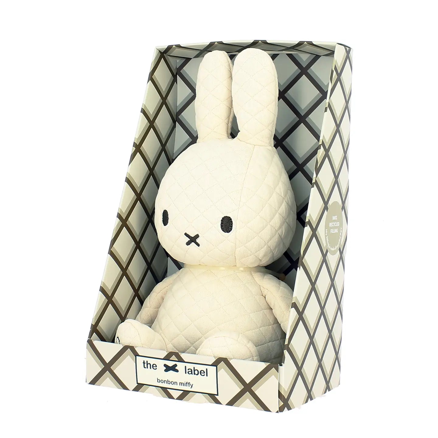 Miffy Quilted Bonbon Cream Soft Toy in Giftbox 23cm