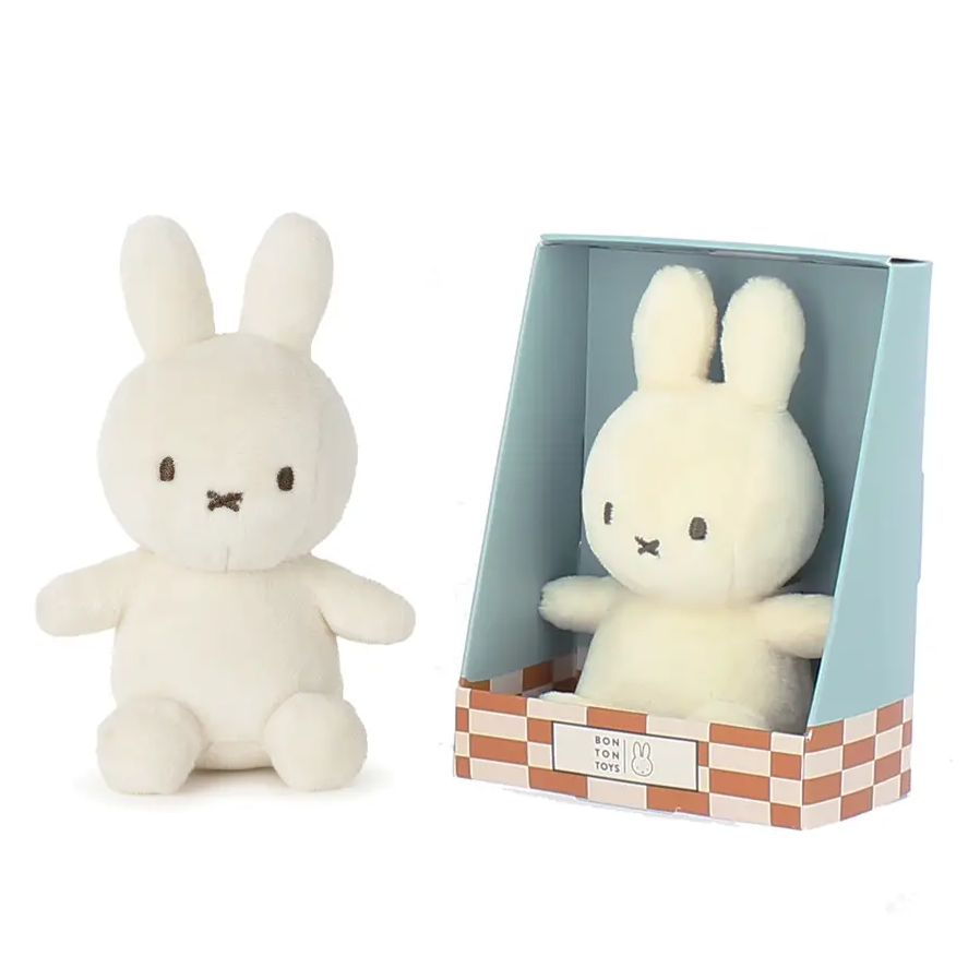 Miffy Lucky Charm Mini Cream Plush Soft Toy in Giftbox 10cm