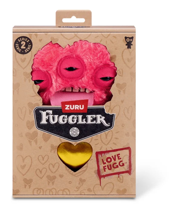 Fuggler Red Valentines Love Fugg by ZURU S2 Funny Ugly Monster Plush Soft Toy (Approx 9 Inch)