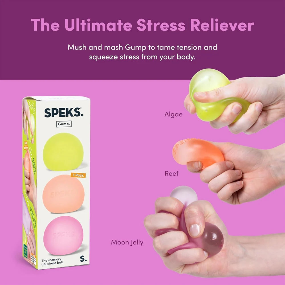 SPEKS Gump Warm 3 Pack – Memory Gel Stress Balls