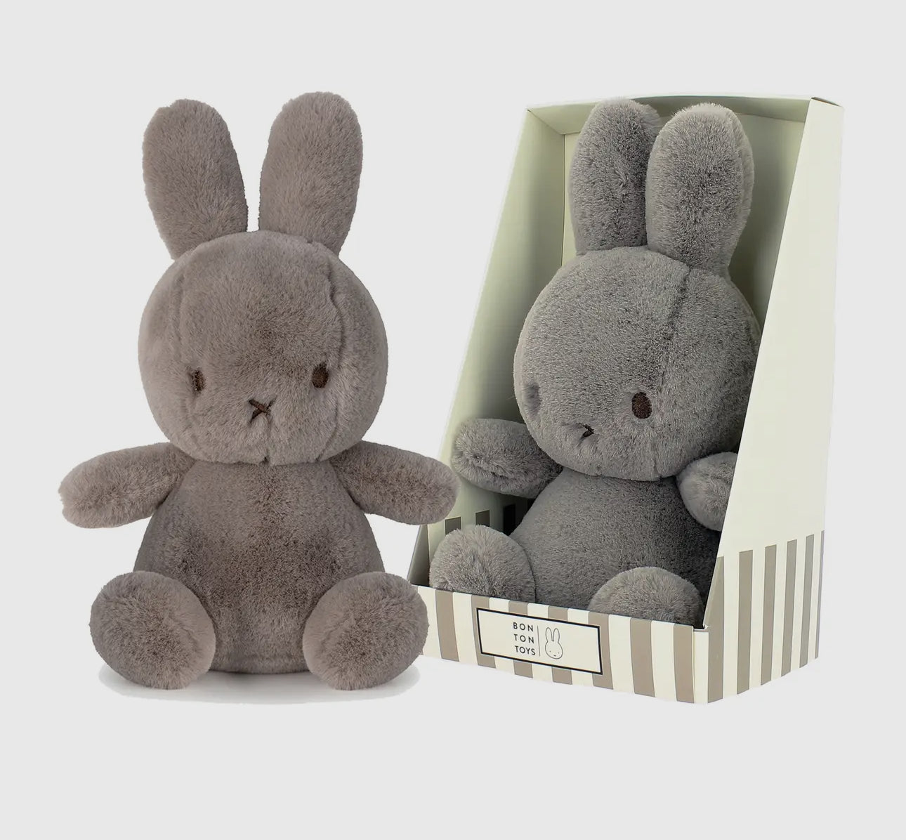 Miffy Cozy Taupe Plush Soft Toy in Gift Box 23cm Plush Paradise