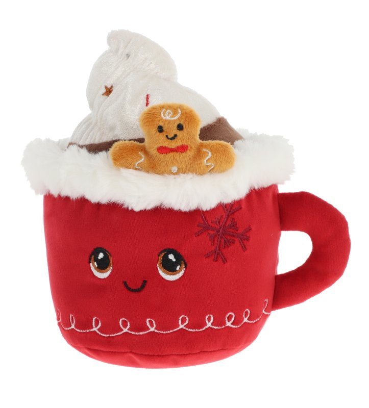 Keel Toys Keeleco Hot Chocolate 16cm Christmas Plush Soft Toy