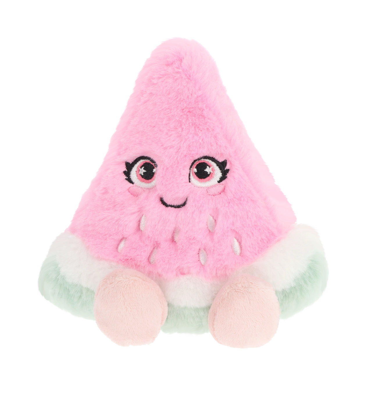 Keel Toys Keeleco Pinkies Pink Watermelon Slice Kawaii Plush Soft Toy 12cm