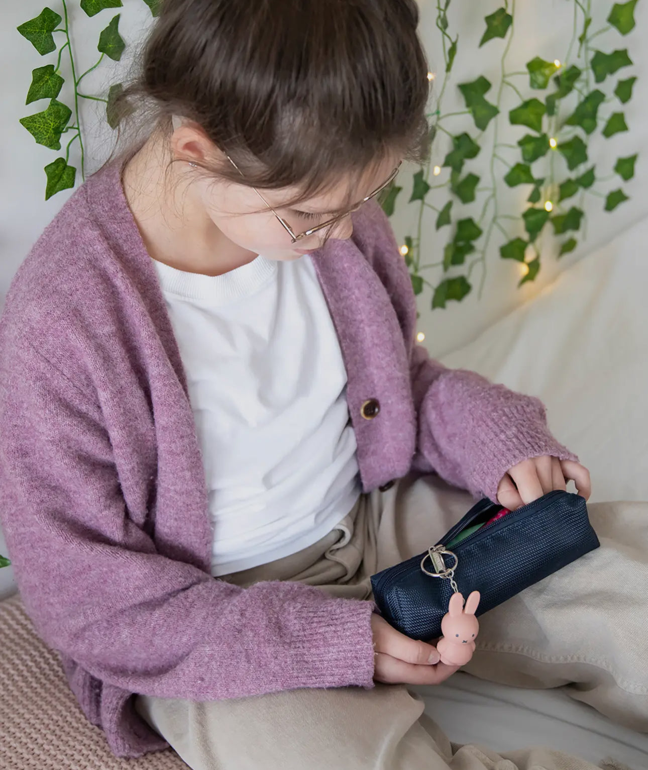 Miffy Powder Pink Keyring 6cm