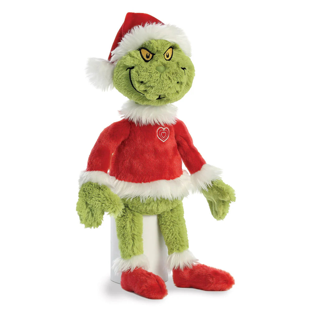 Aurora World Dr. Seuss Santa Grinch 19 Inch Christmas Plush Soft Toy