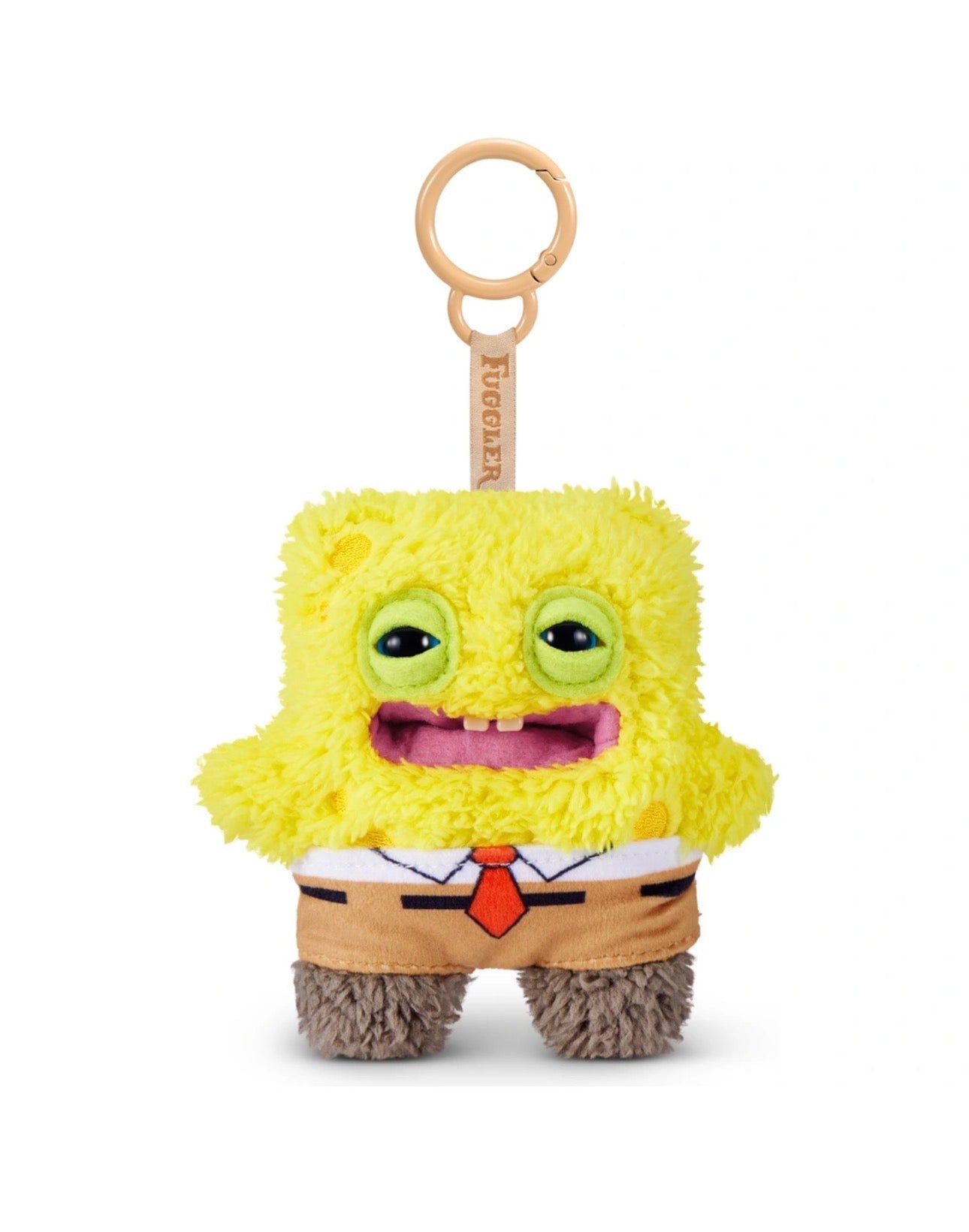 Fuggler X SpongeBob Plush Keyring Bag Charm Funny Ugly Monster Approx 5 Inch(x1 Supplied)
