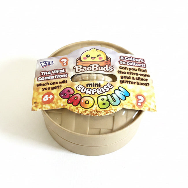 KTL Mini Glitter Maltose Surprise Bao Buns in Dumpling Case Squishy Fidget Toy 5cm | Pack of 12 | Age 6+