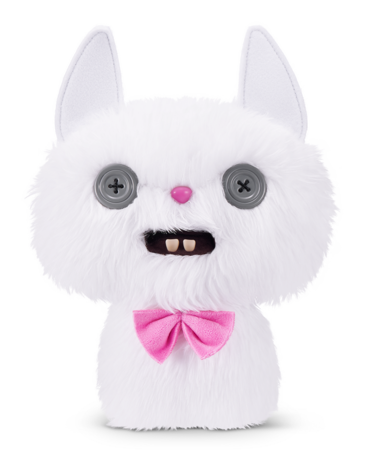 Fuggler Alley Cats Cheeze White Funny Ugly Monster Plush Soft Toy (Approx 9 Inch)