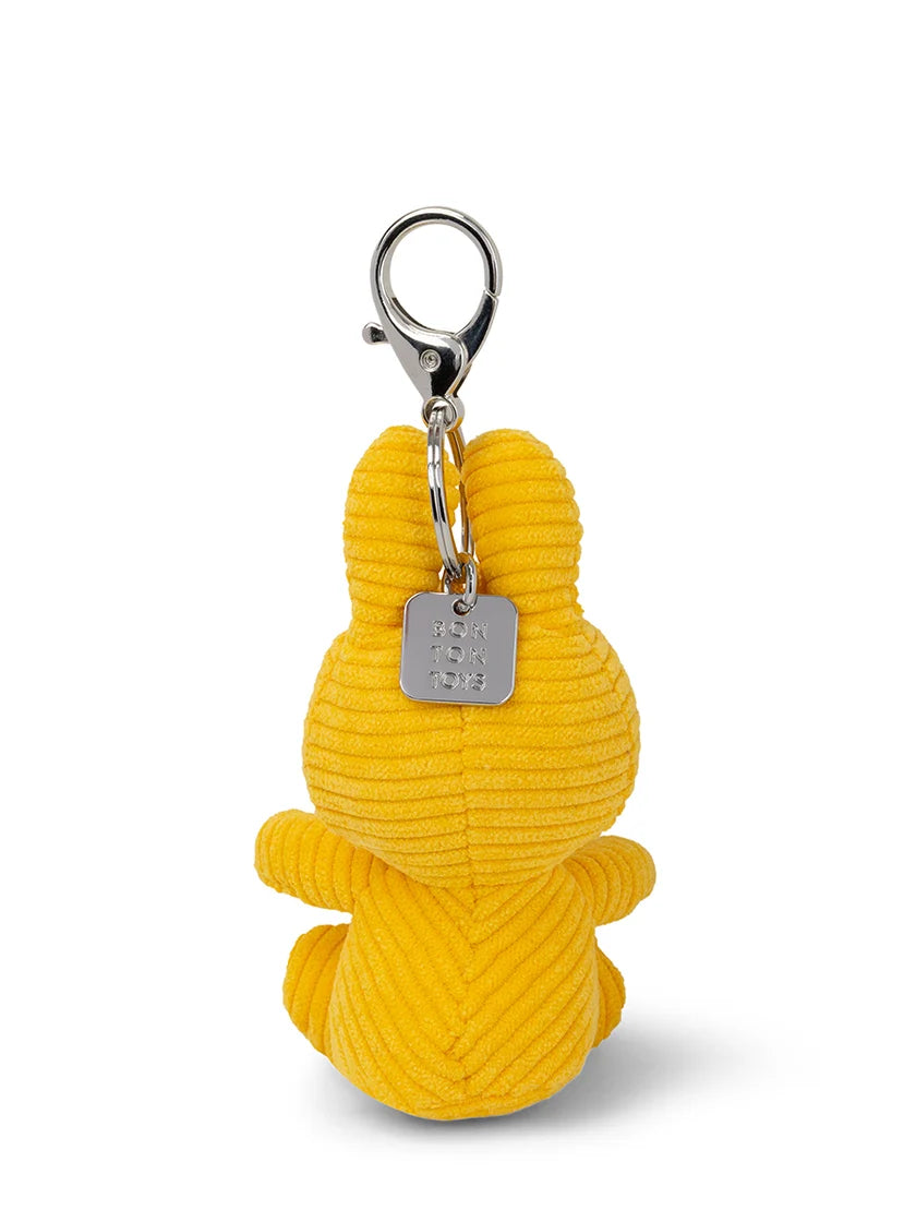 Miffy Yellow Plush Corduroy Keyring 10cm