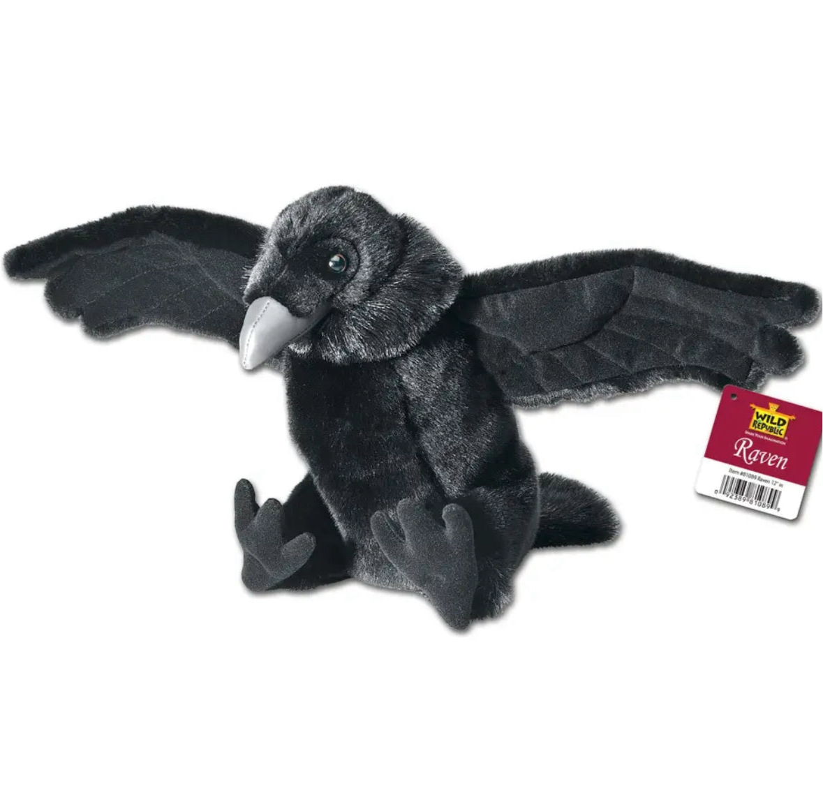 Wild Republic Cuddlekins Raven 12 Inch Soft Plush Toy