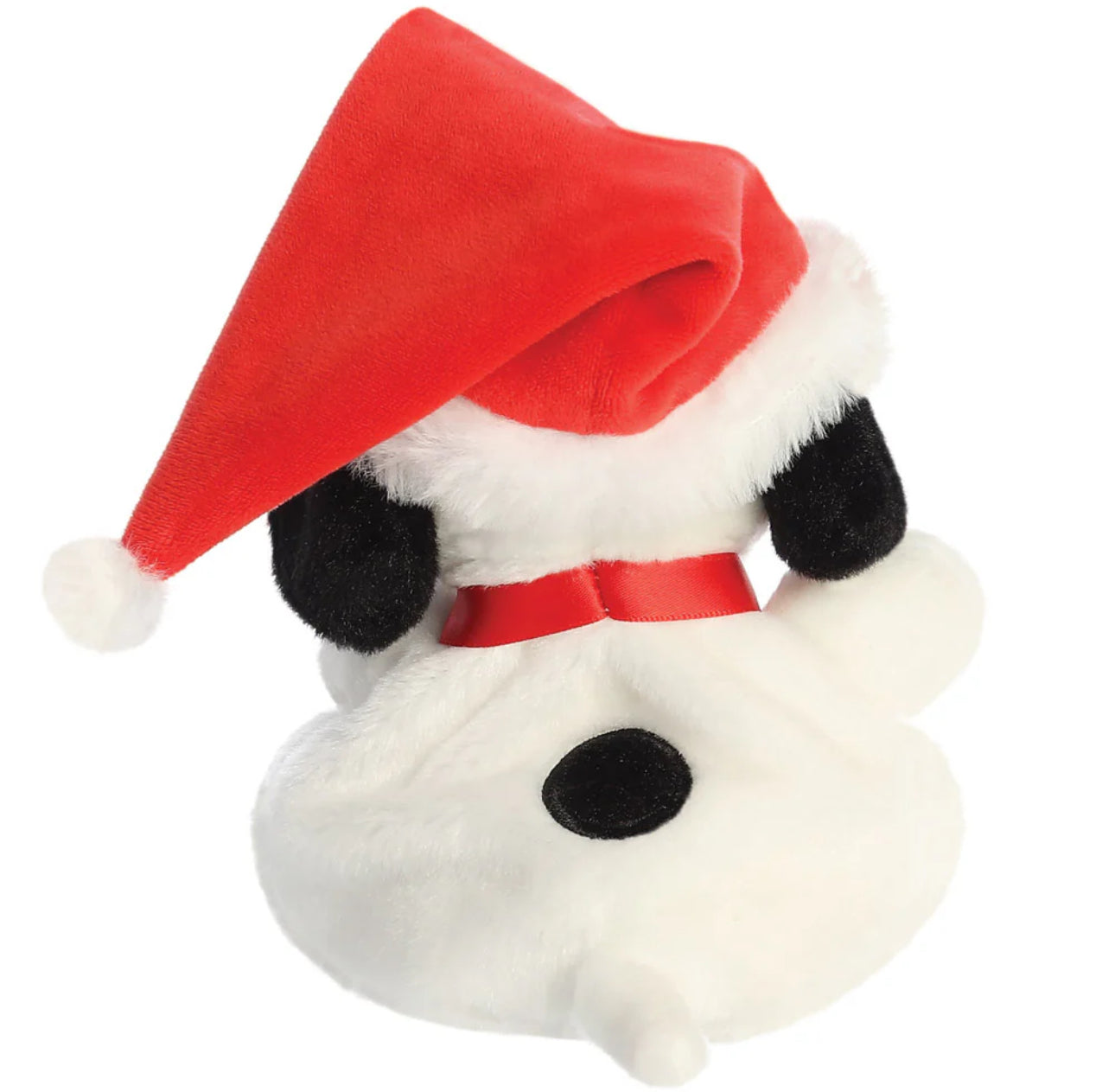 Peanuts Christmas Santa Snoopy Palm Pal 5 Inch Soft Plush Beanie Toy