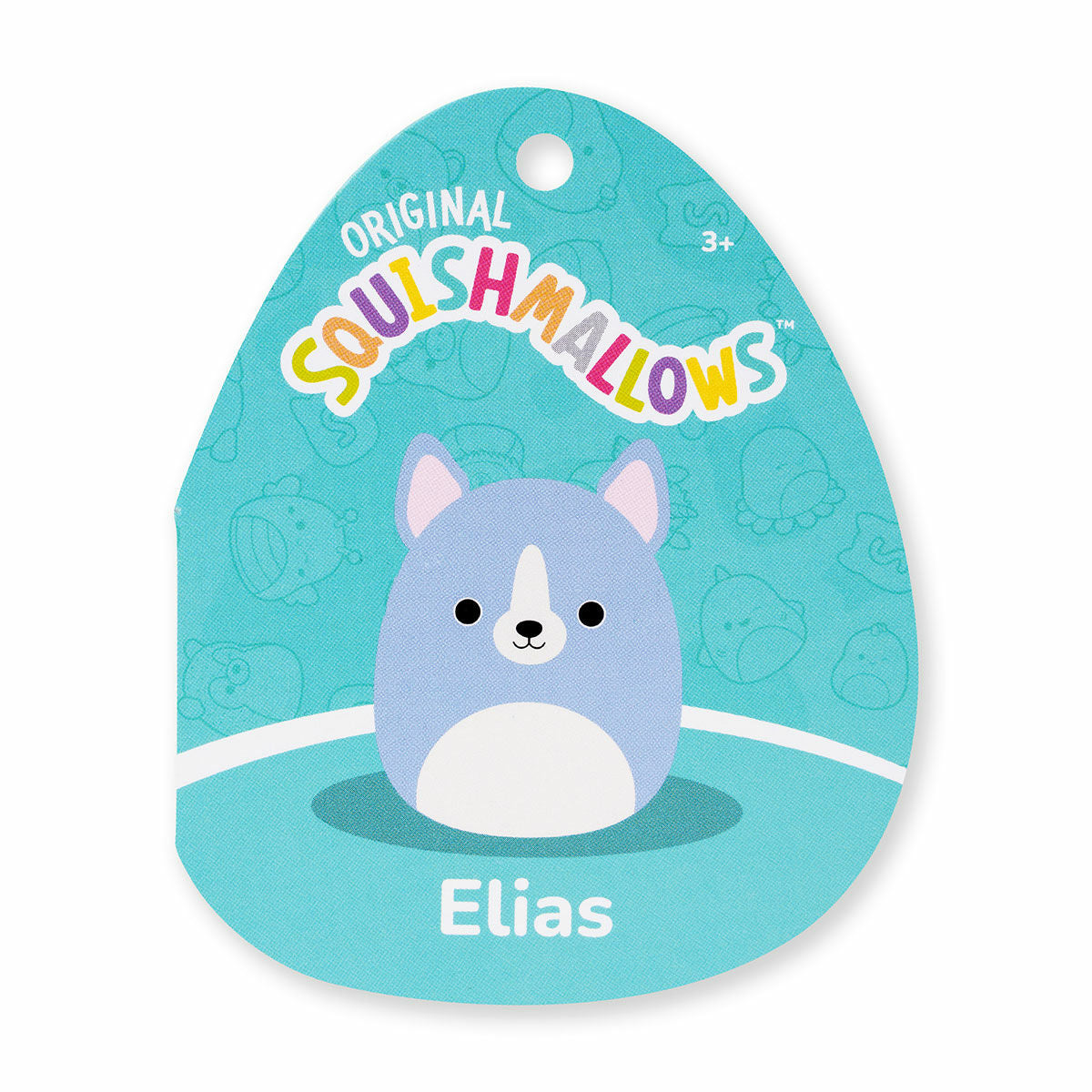 Squishmallows Elias the Blue Boston Terrier Dog 7.5 Inch Plush Soft Toy