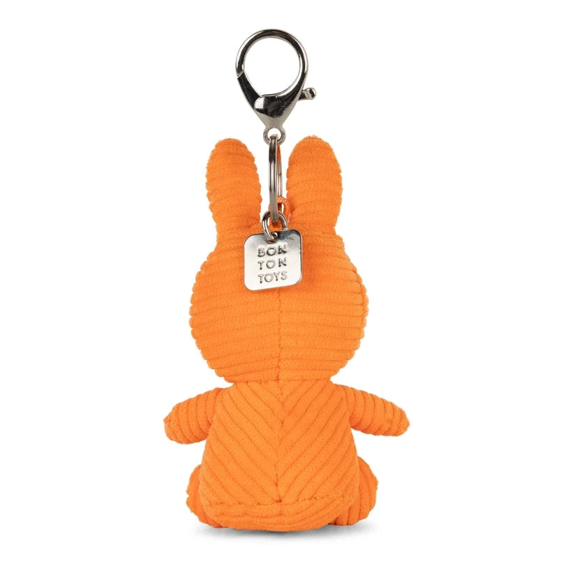 Miffy Orange Plush Corduroy Keyring 10cm