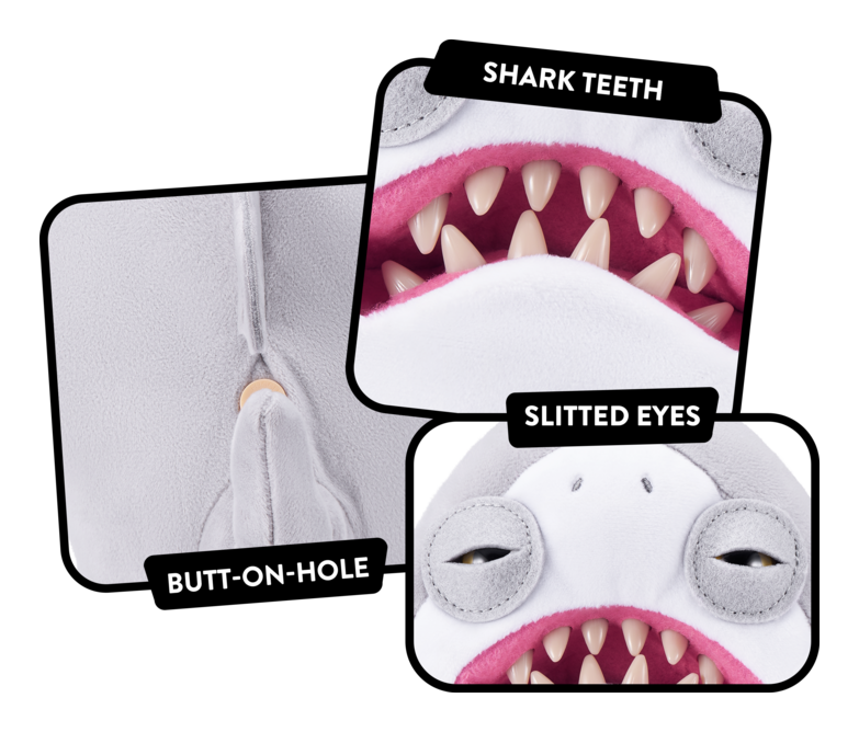 Fuggler Jaws Funny Ugly Monster Plush Soft Toy (Approx 9 Inch)