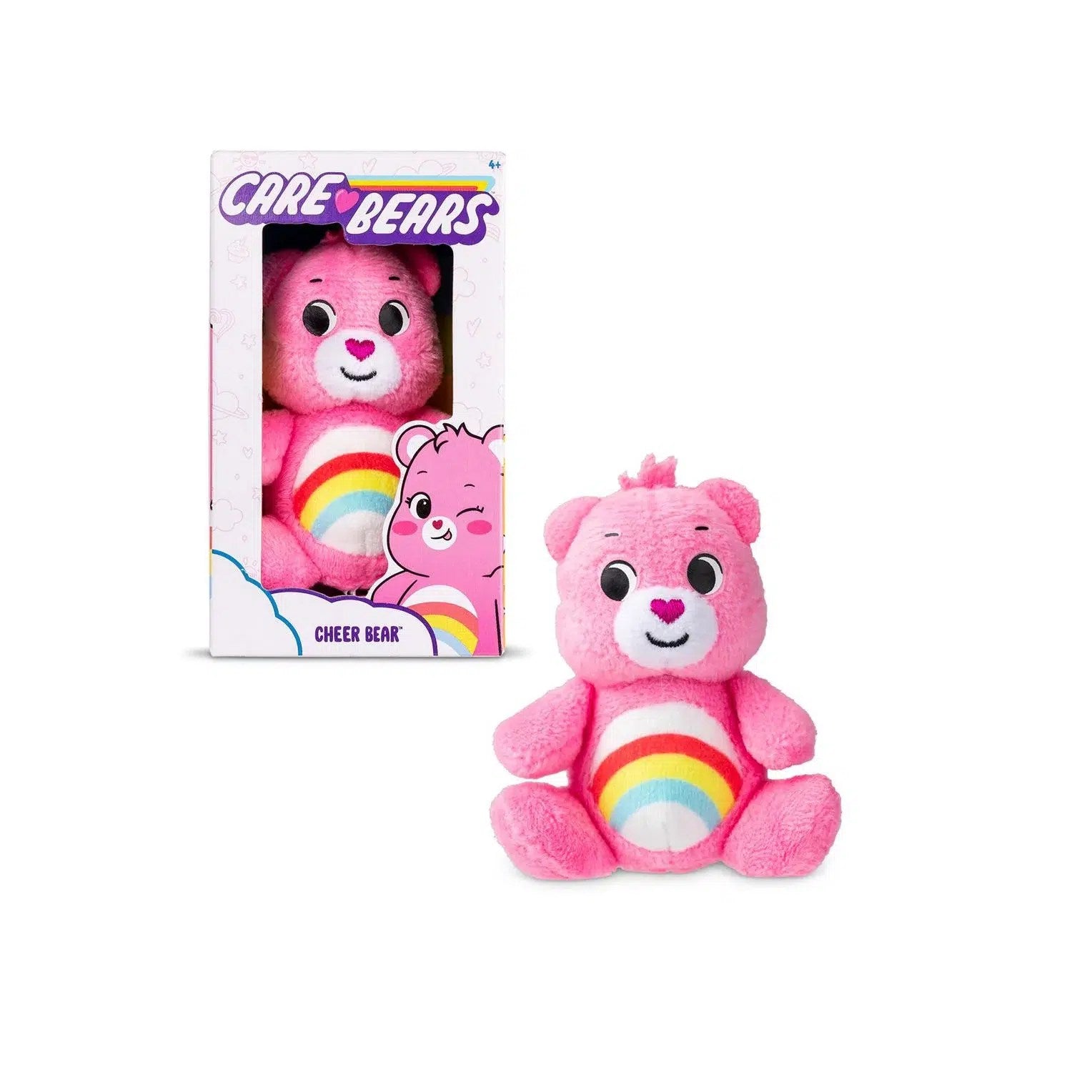 Care Bears Cheer Bear Micro 3 Inch Plush Soft Toy Boxed