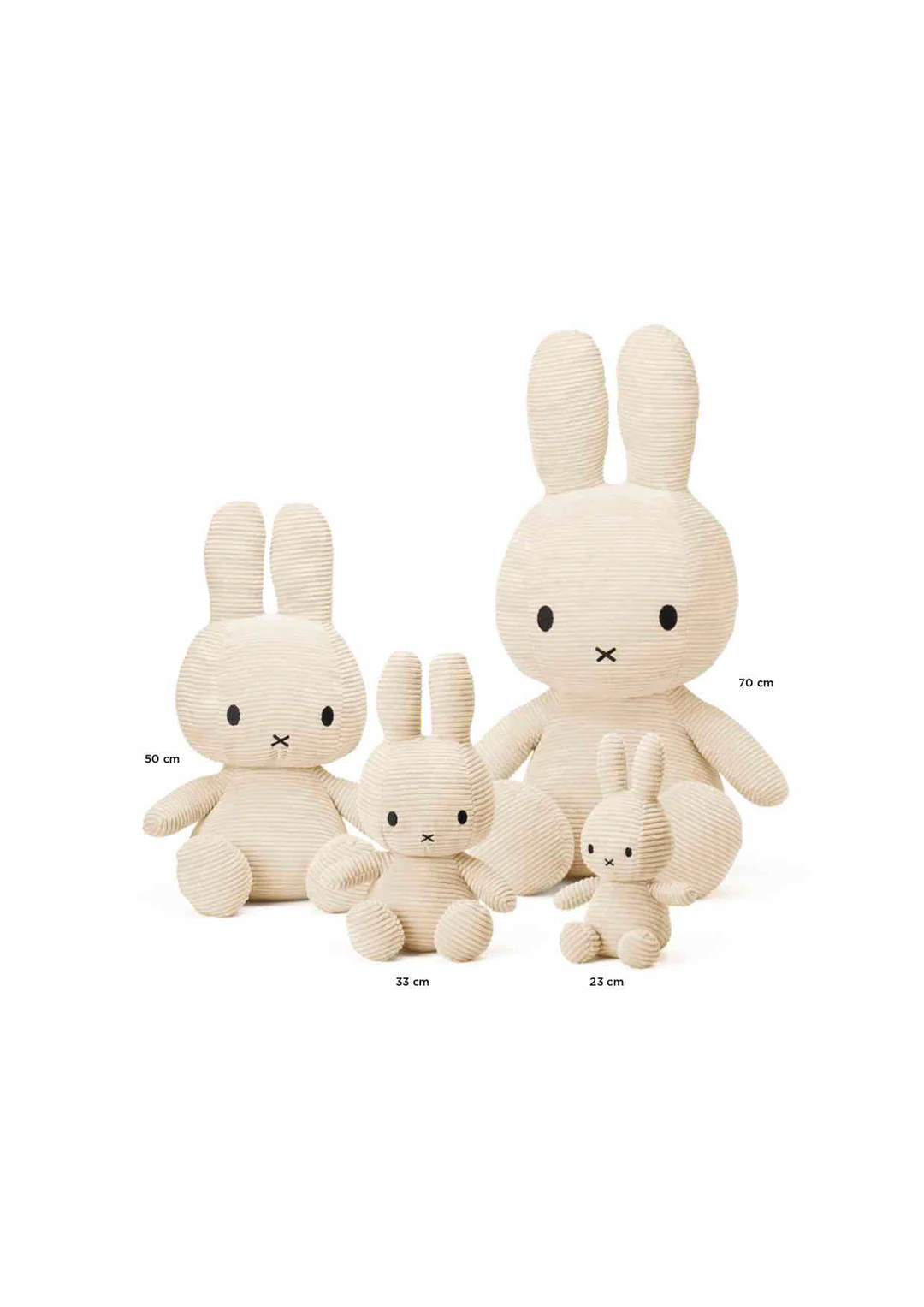 Miffy Corduroy Off White 50cm Plush Soft Toy