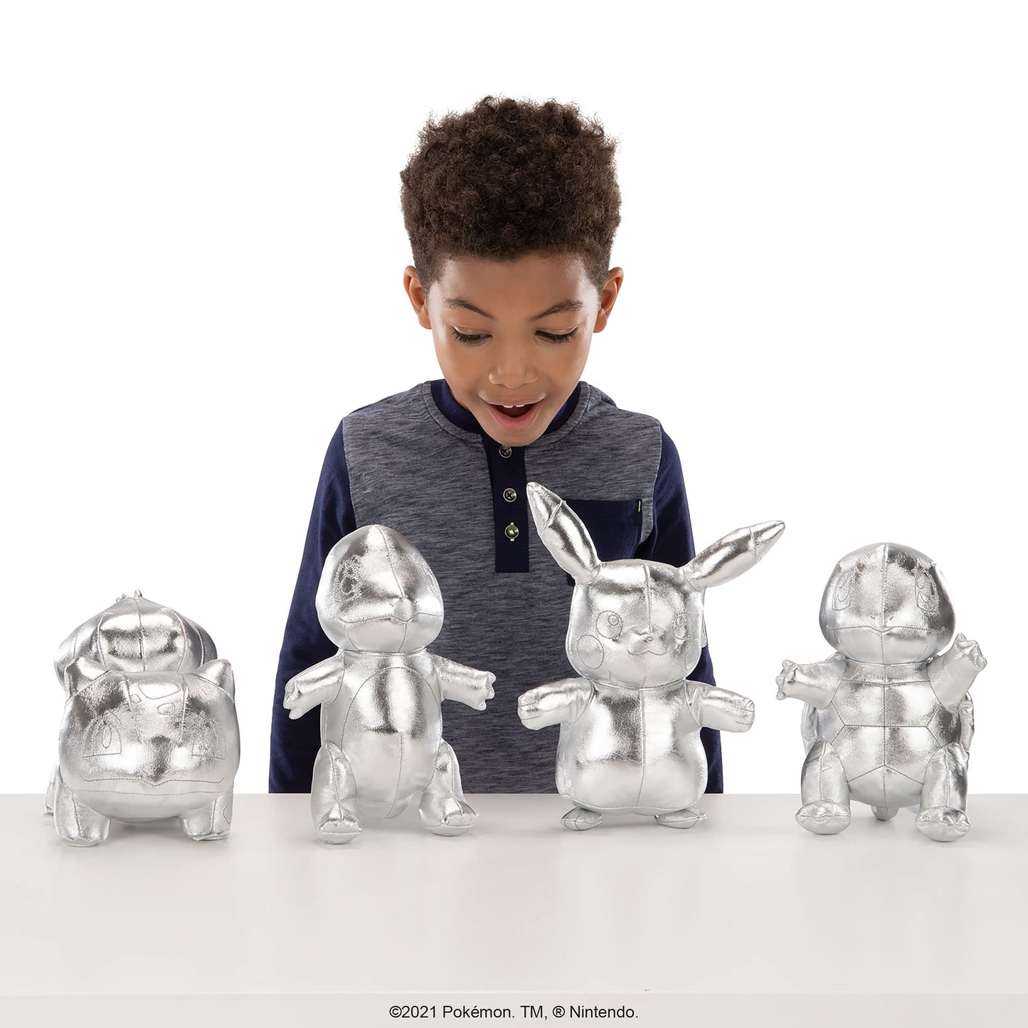 Pokémon 25th Celebration 8" Silver Charmander Plush - Limited Edition Shiny Silver Plush Toy