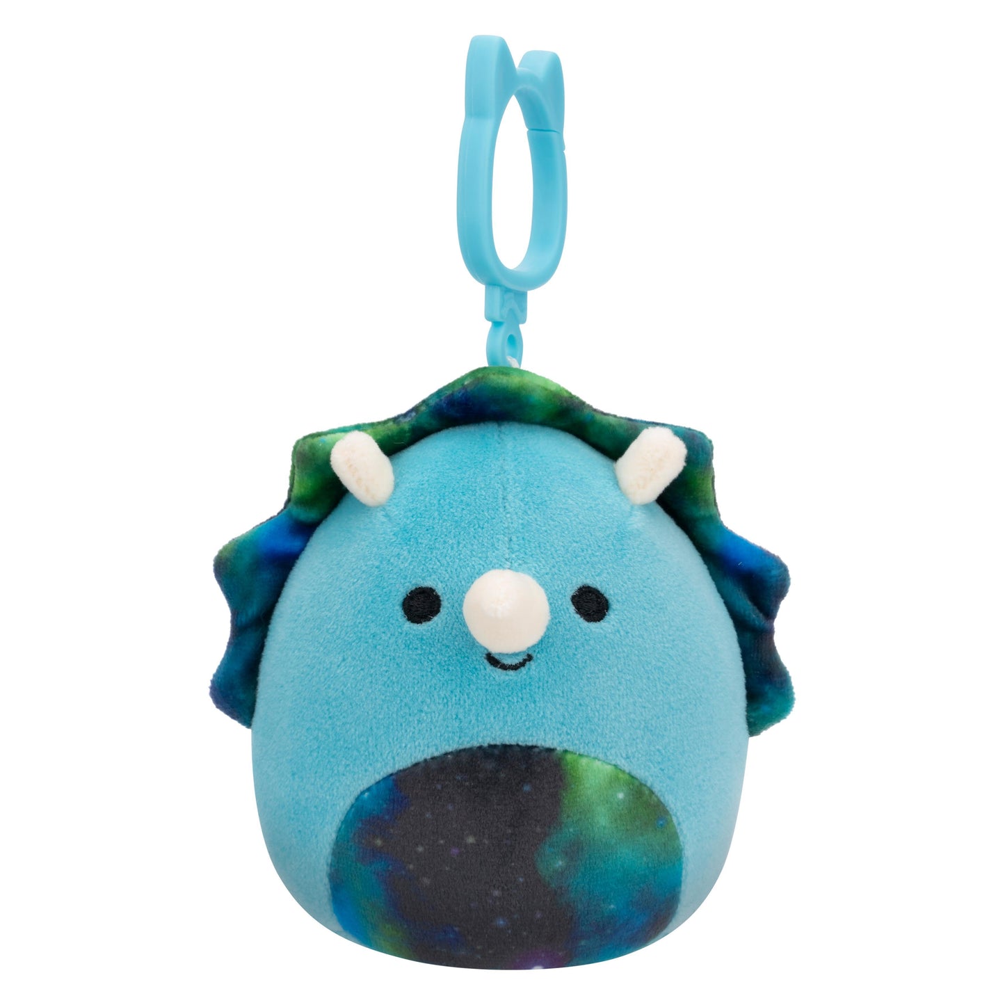 Squishmallows Vilmos the Triceratops 3.5 Inch Clip On Keychain