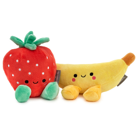 Hallmark Better Together Strawberry and Banana Magnetic Plush Soft Toy Pair