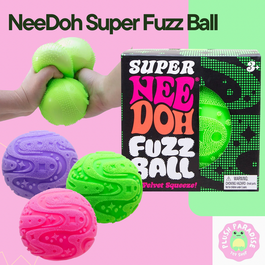 NeeDoh Super NeeDoh Fuzz Ball - Giant Fuzzy Stress Ball (x1 Supplied)