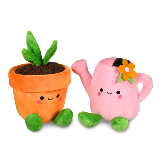 Hallmark Better Together Watering Can & Plant Pot Magnetic Plush Soft Toy Pair