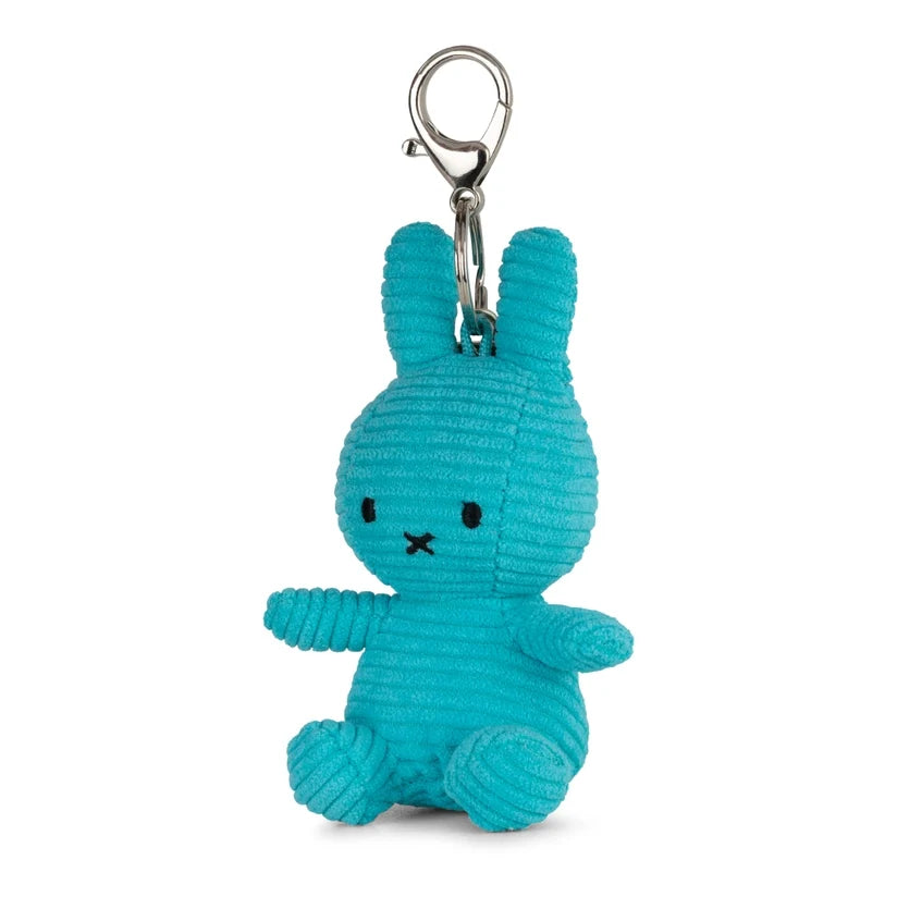 Miffy Teal Plush Corduroy Keyring 10cm