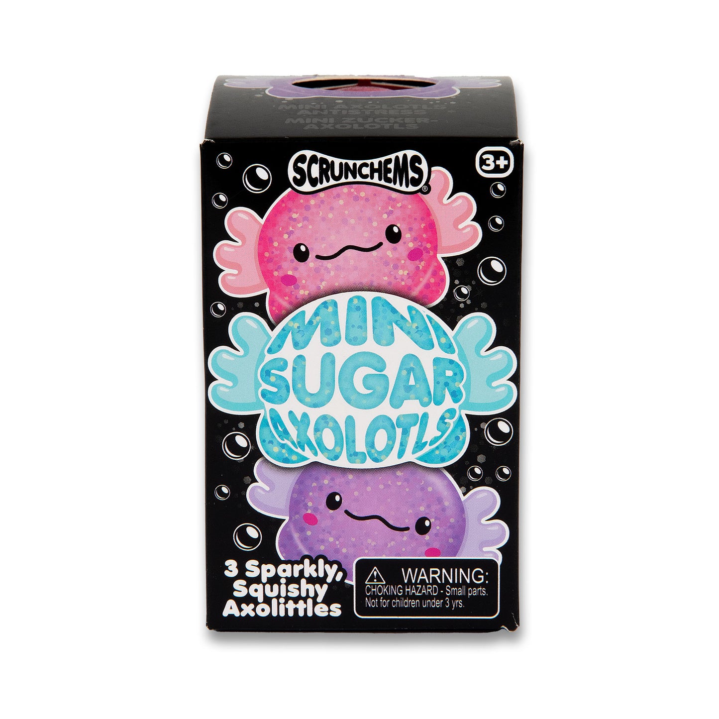 Scrunchems Mini Sugar Axolotls Fidget Toys (3 Pack)