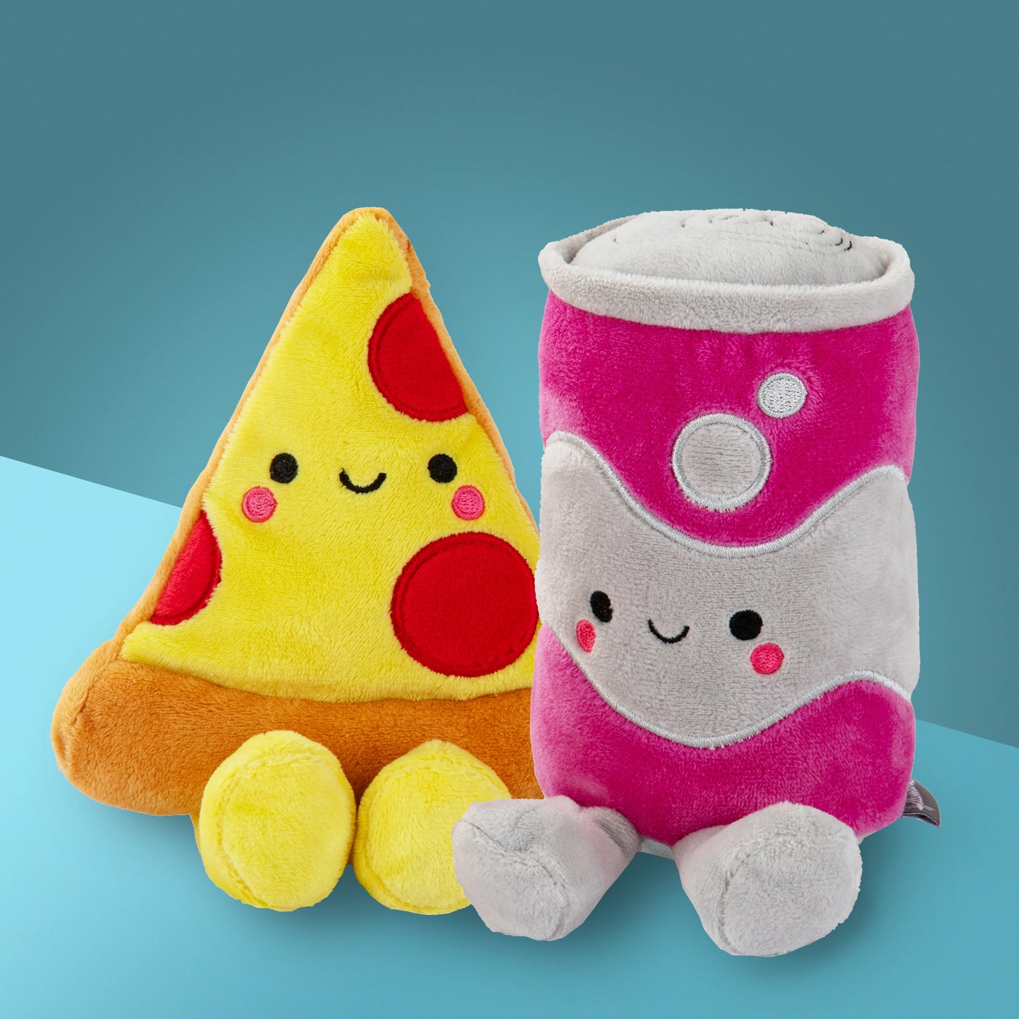 Hallmark Better Together Pizza and Pop Magnetic Plush Soft Toy Pair