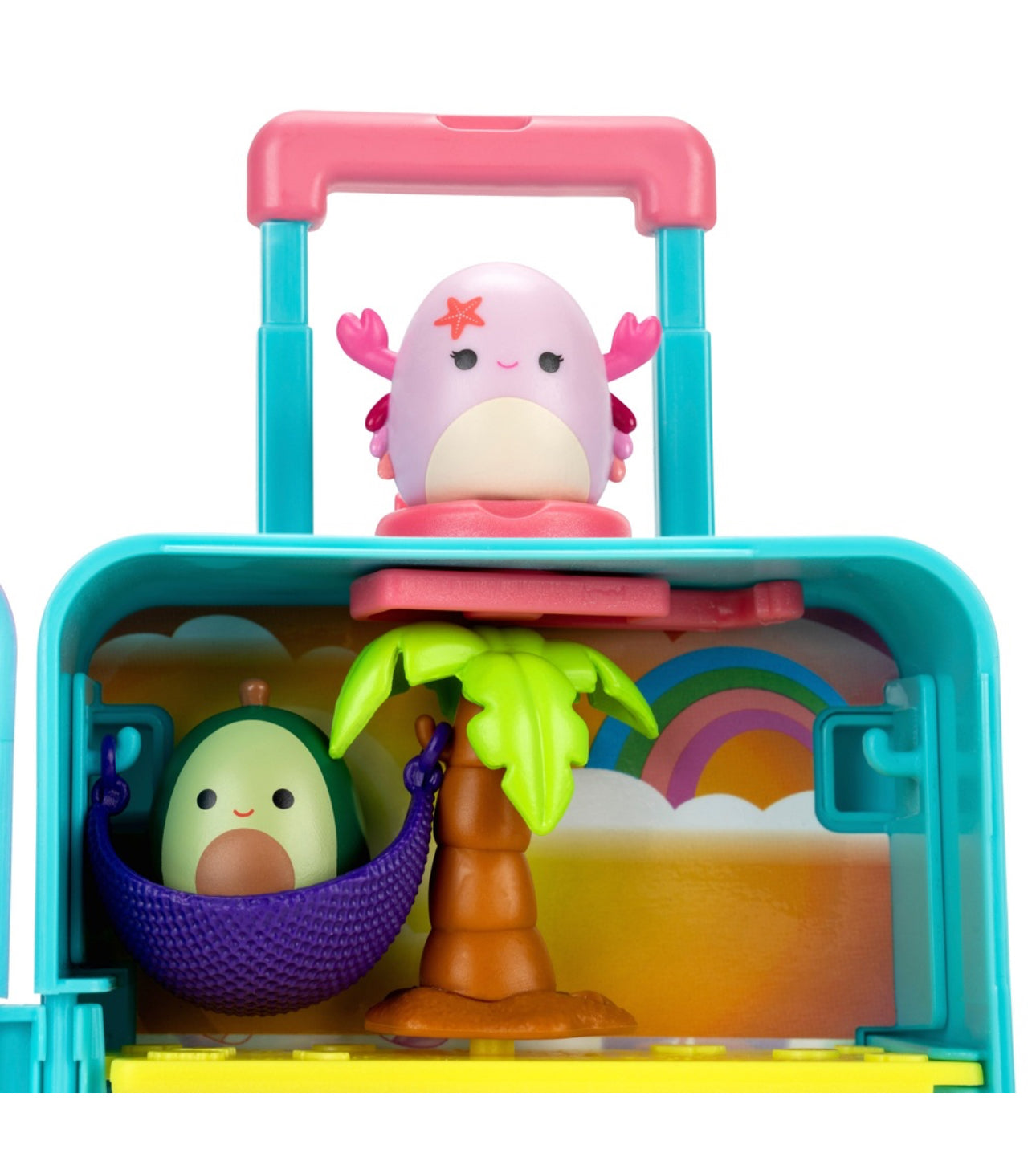 Original Squishmallows Squish-a-Longs Carry-On Luggage Playset