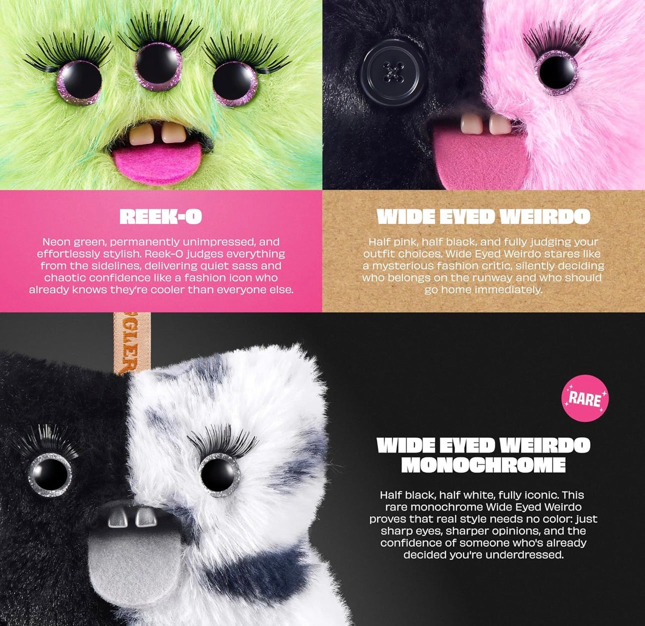 Fuggler by ZURU Baby Baddies Plush Bag Charms Mystery Box (x1 Supplied)