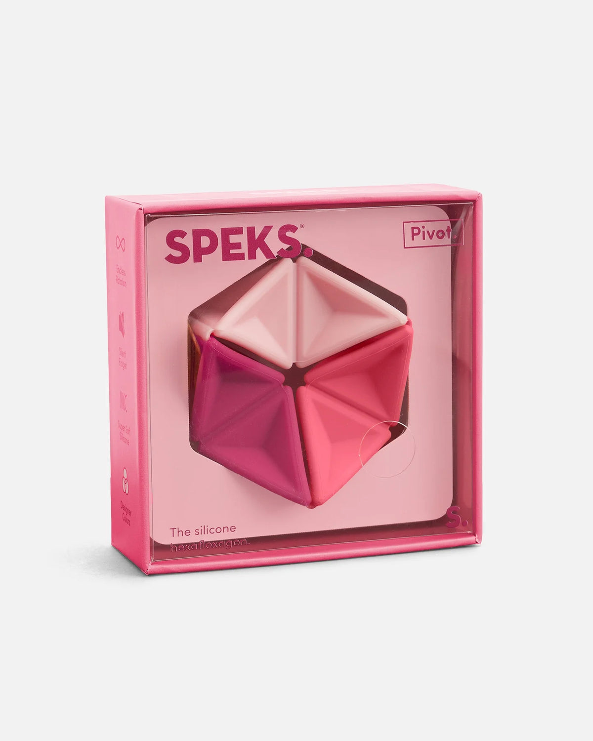 SPEKS Pivot Silicone Flexagon Fidget Toy