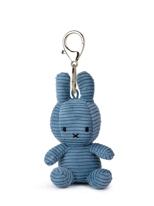 Miffy Blue Plush Corduroy Keyring 10cm