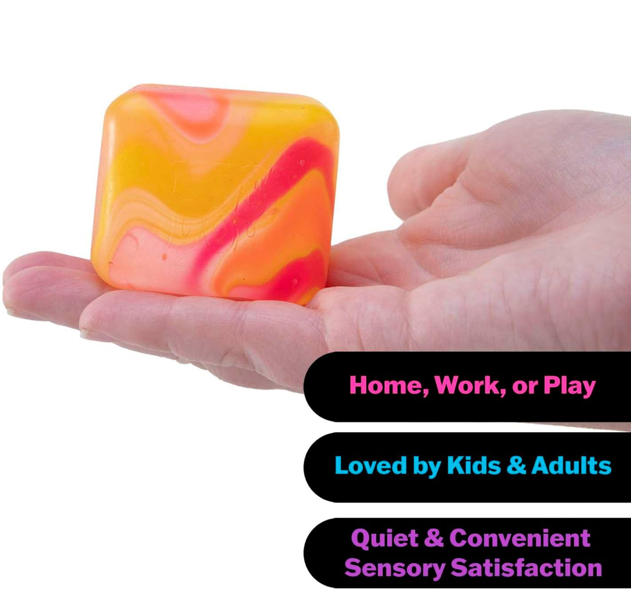 NeeDoh Nice Cube Swirl Sensory Fidget Toy Approx 2.25 Inch (x1 Supplied)