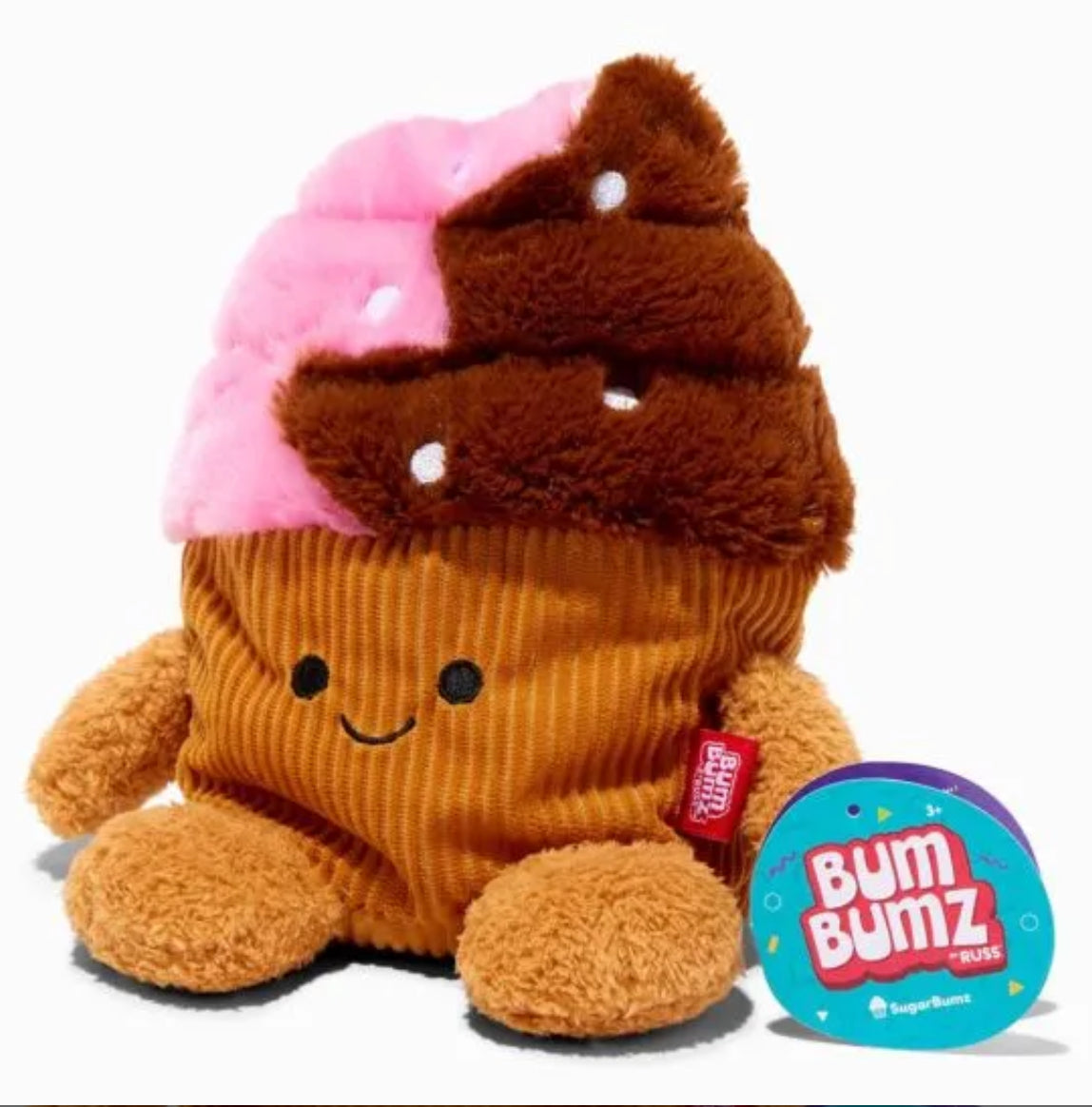 BumBumz Sugar Bumz Cooper the Cupcake 7.5 Inch Plush Beanie Filled Toy