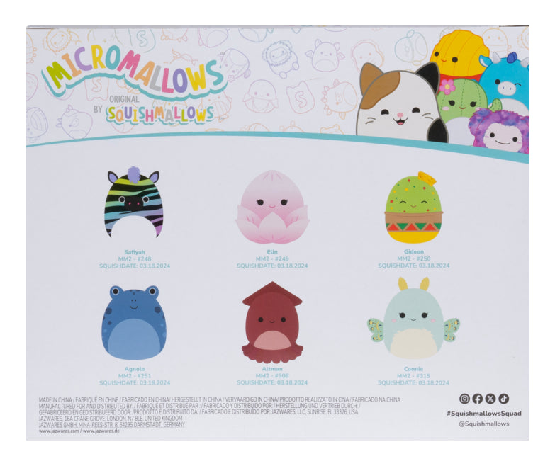 Micromallows by Original Squishmallows 6 Pack Mini Plush Soft Toys