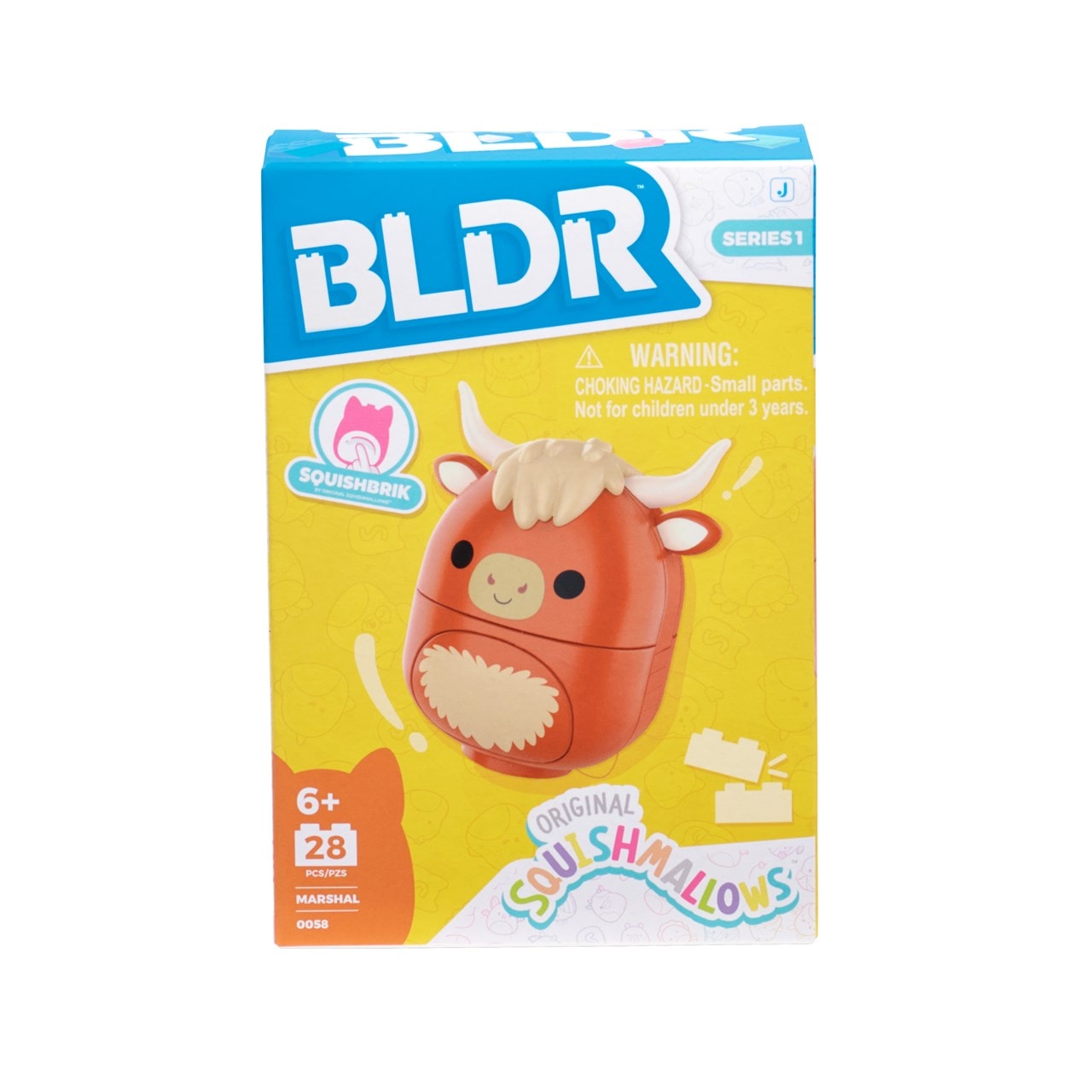 Squishmallows Marshal The Highland Cow BLDR Buildable Figure Series 1