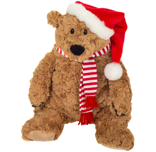 Teddy Hermann Howard the Brown Christmas Bear 34cm Plush Soft Toy
