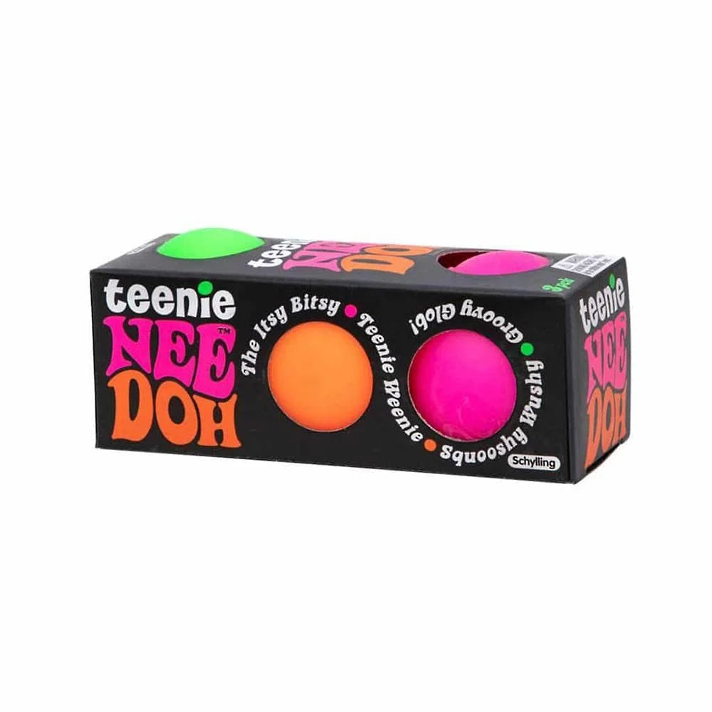 Teenie Needoh Stress Balls Fidget Toys (Colours Selected at Random - Pack of 3)