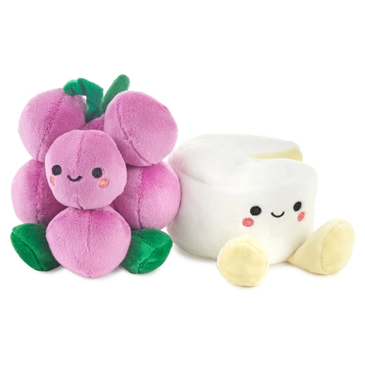 Hallmark Better Together Grapes & Brie Magnetic Plush Soft Toy Pair