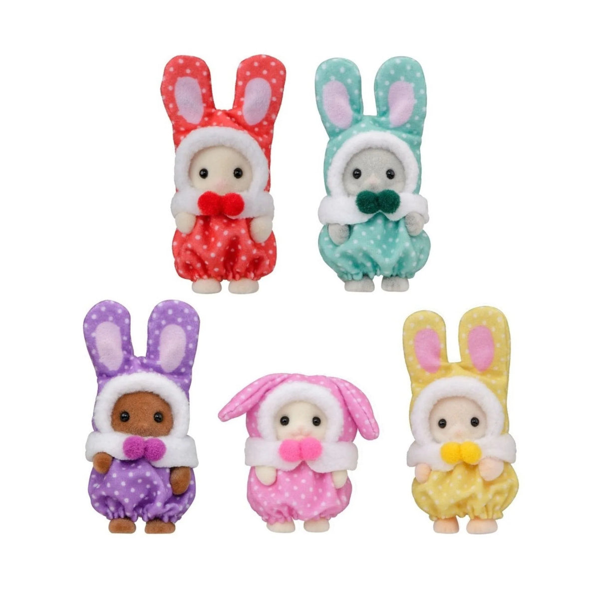 Sylvanian Families Colourful Bunnies Costume Babies Series Blind Bag (x1 Supplied)